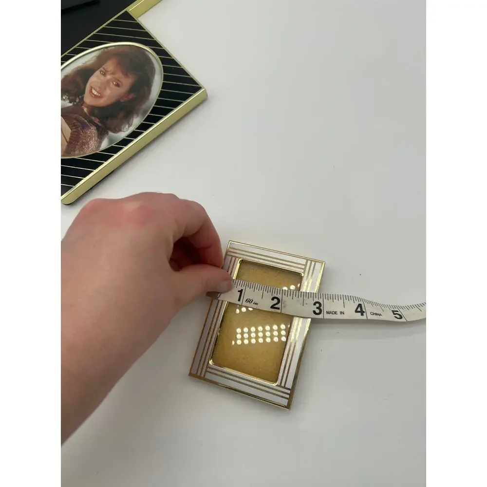 Lot 5 Vintage Picture Frames Incl Bicycle Frames Gold Tone Various Sizes